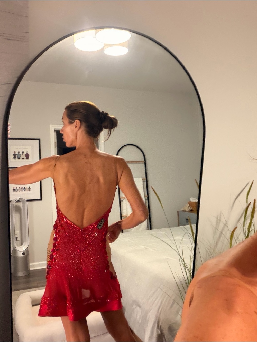 Red Latin dance dress - Picture 5 of 8